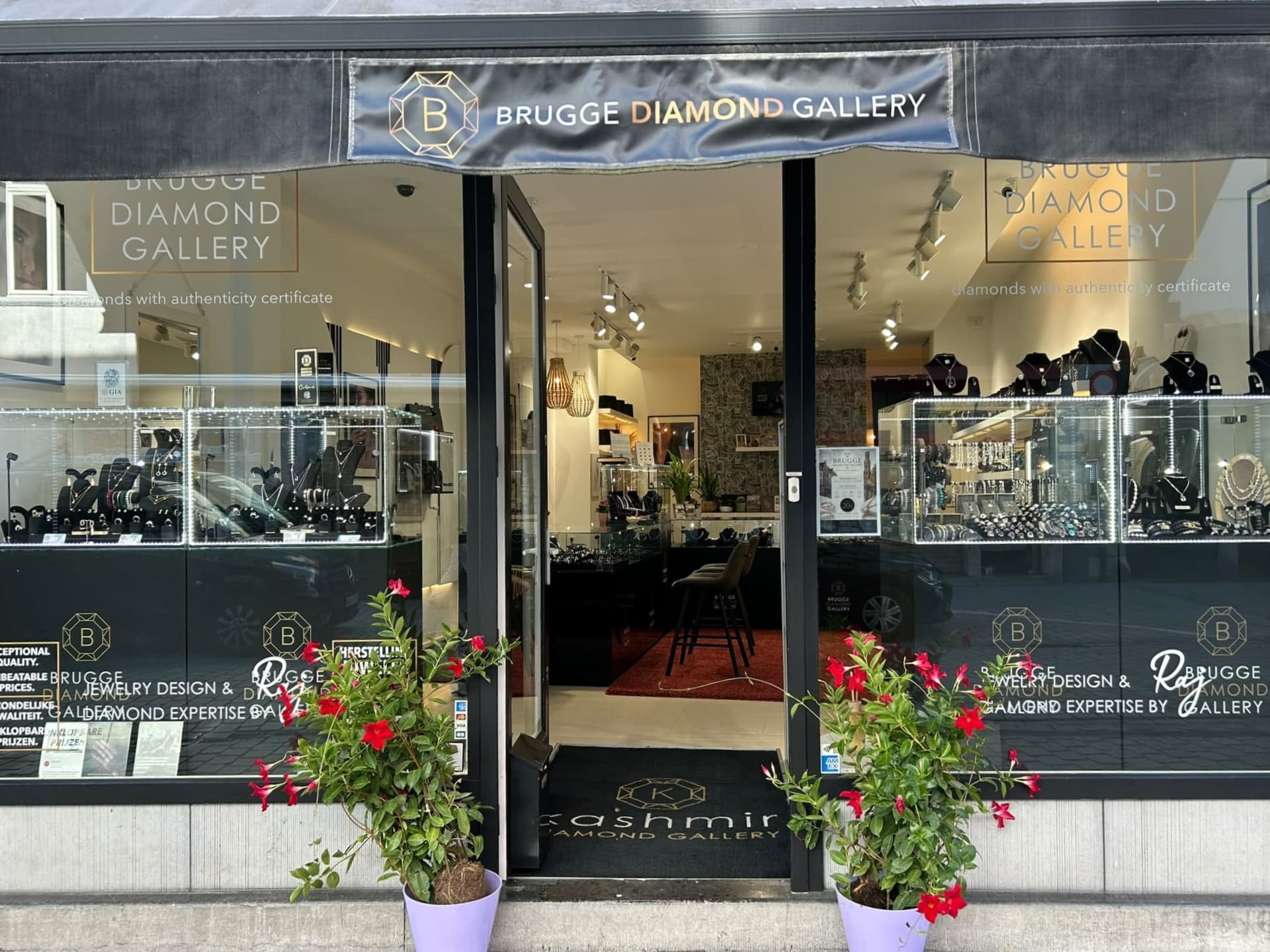 Brugge Diamond Gallery storefront on Geldmuntstraat