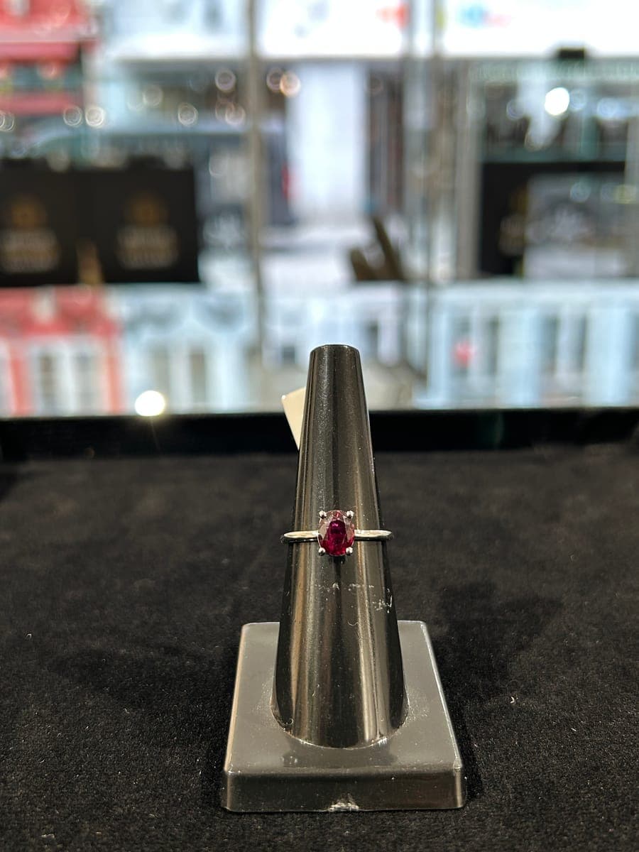 White Gold Ruby Ring