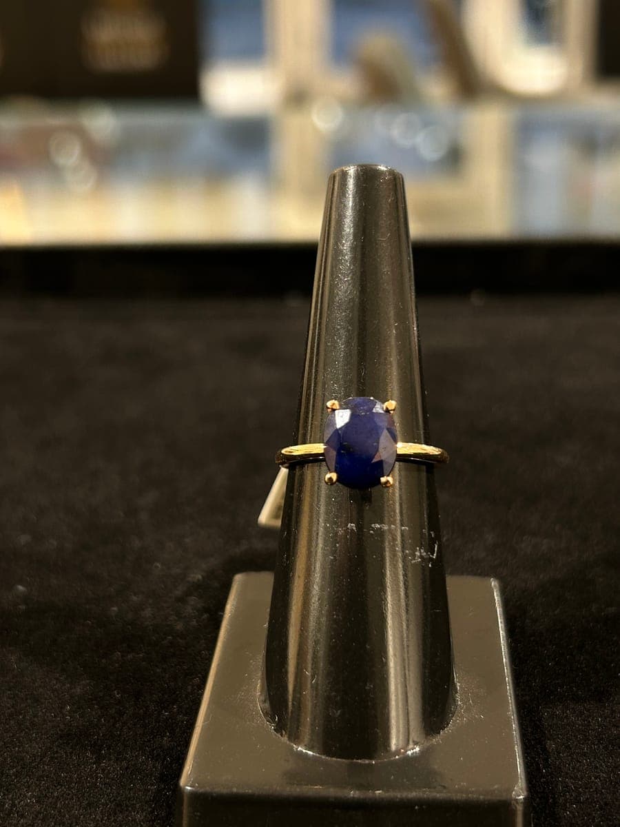 Rose Gold Sapphire & Diamond Ring