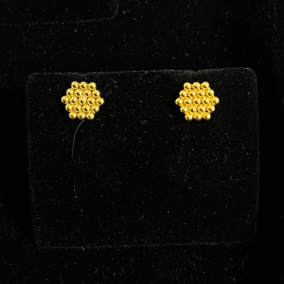 Yellow Gold Diamond Earrings