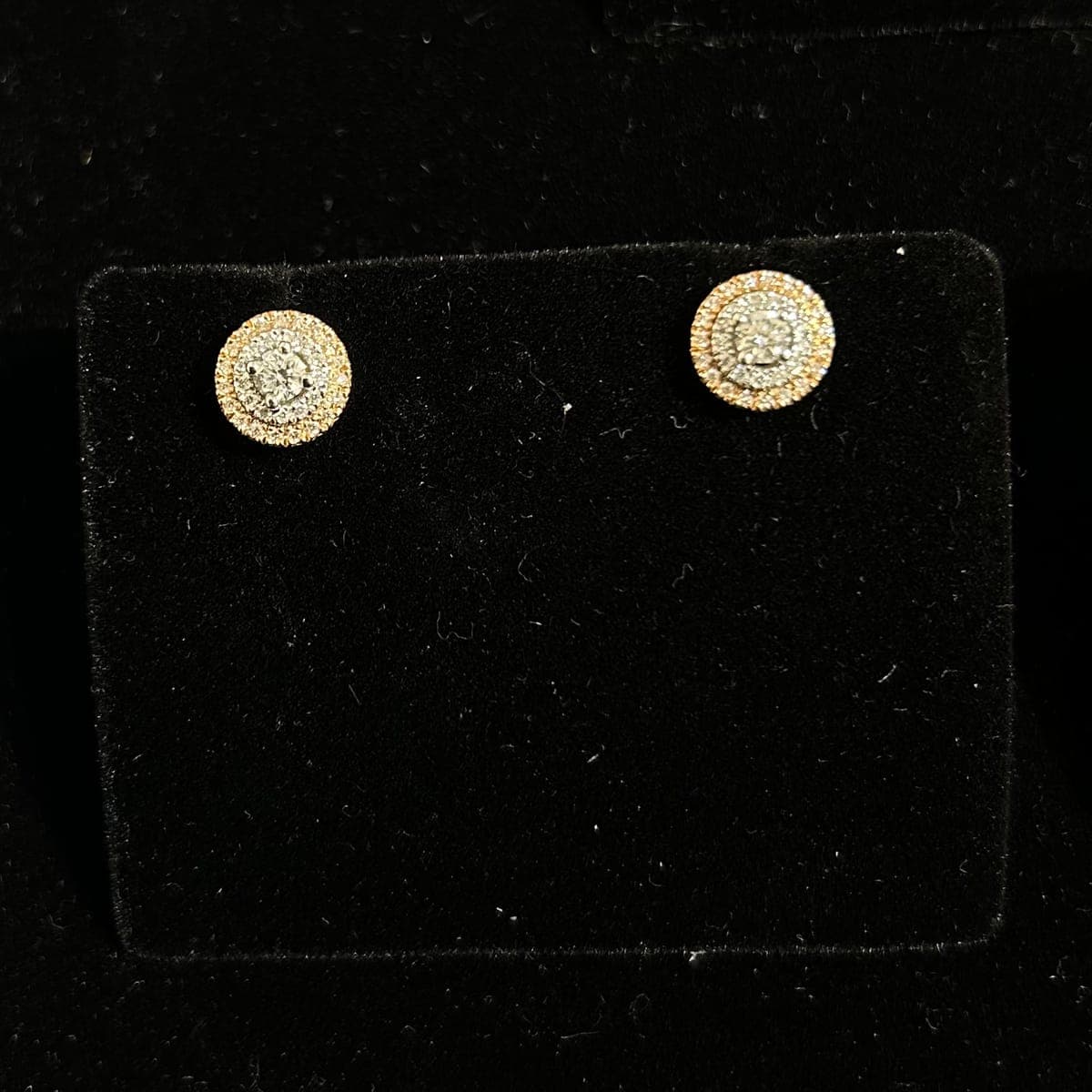 Rose Gold Diamond Earrings