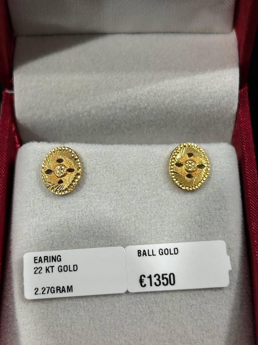 Yellow Gold Earrings