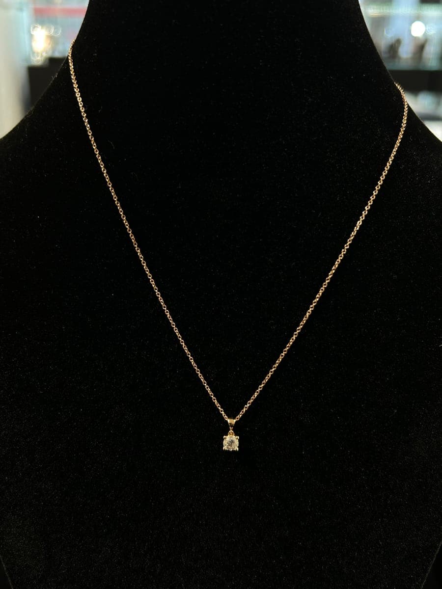 Rose Gold Diamond Pendant