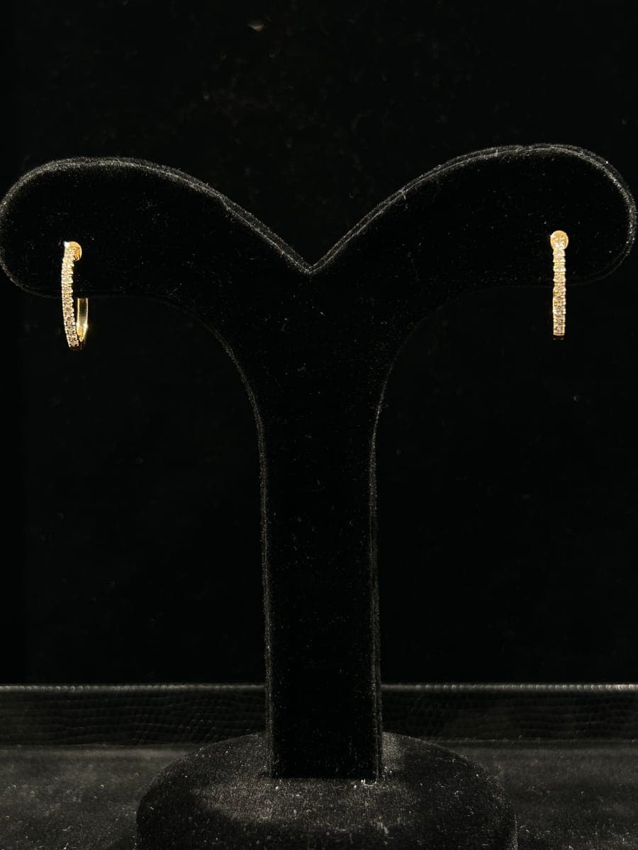 Rose Gold Diamond Earrings