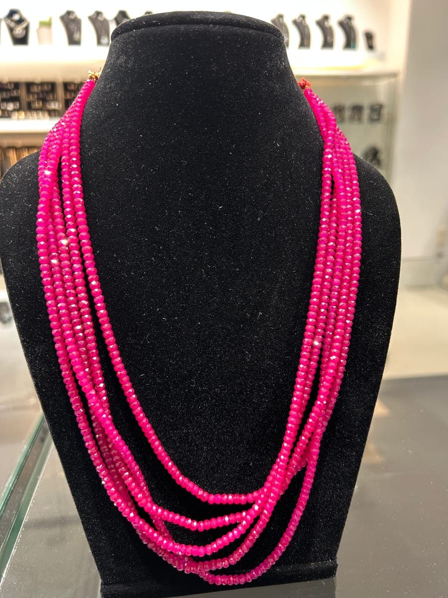 Platinum Ruby Necklace