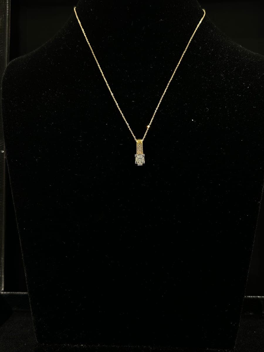 Yellow Gold Diamond Pendant