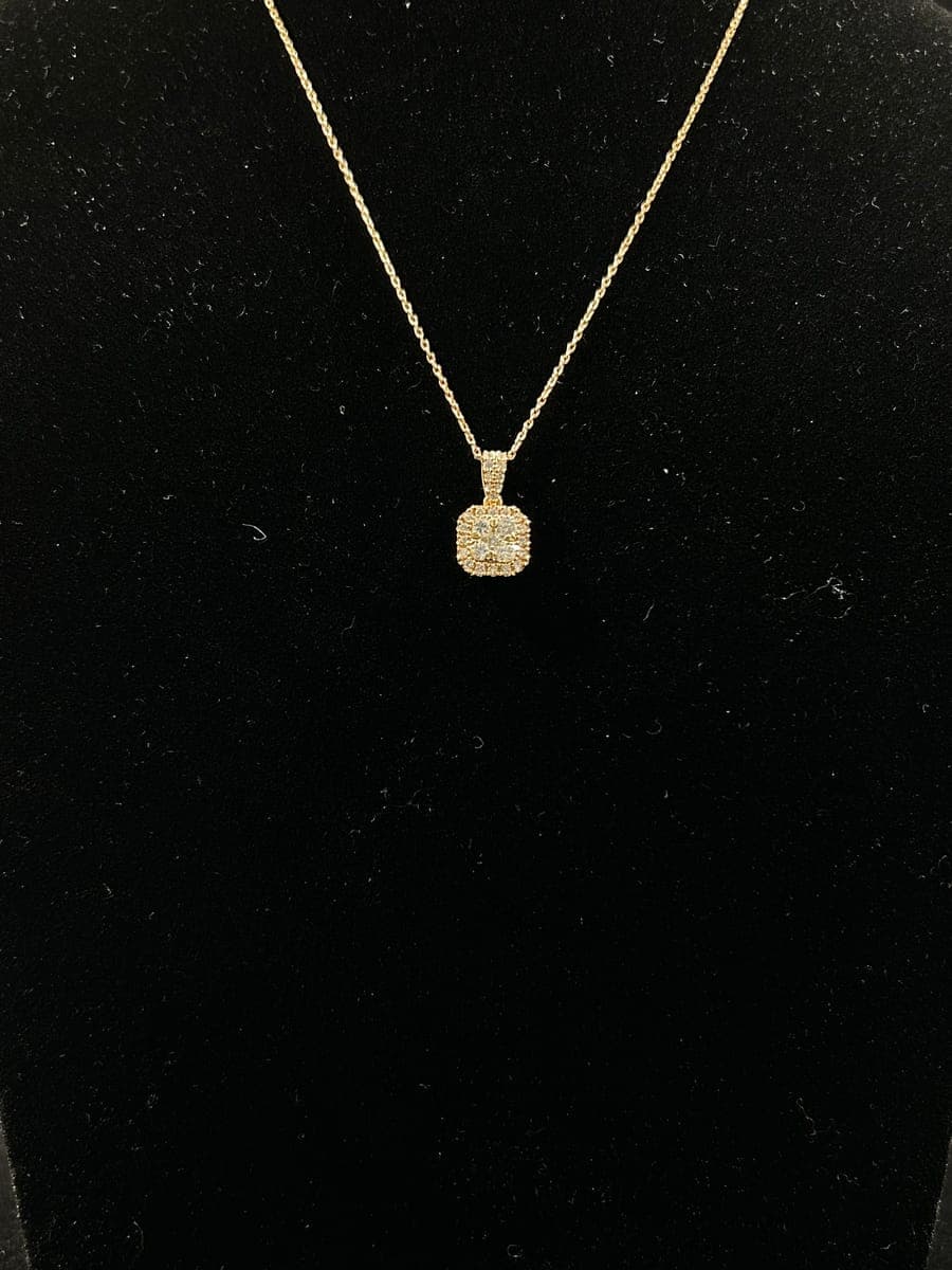Rose Gold Diamond Pendant