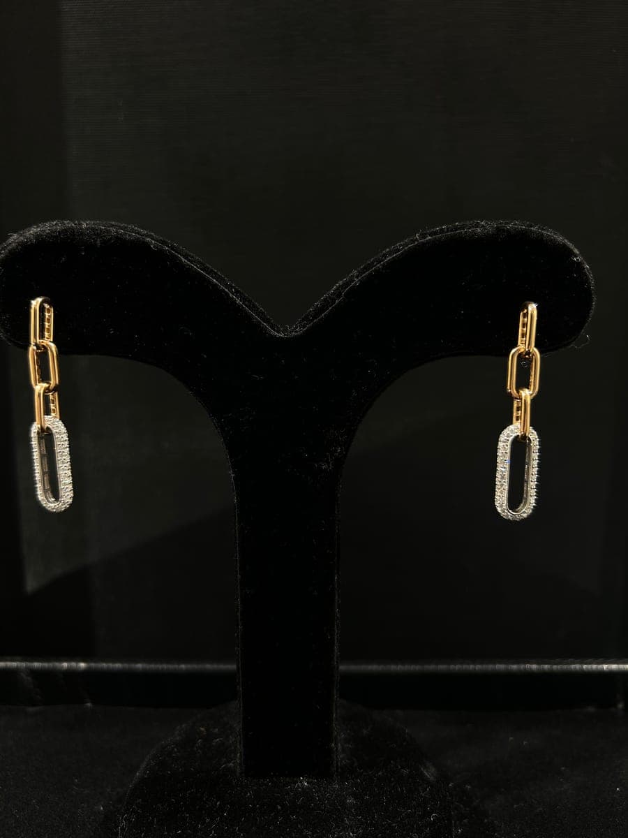 Rose Gold Diamond Earrings