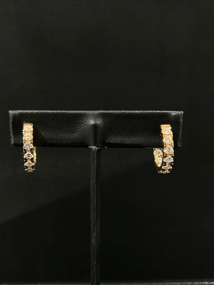 Rose Gold Diamond Earrings