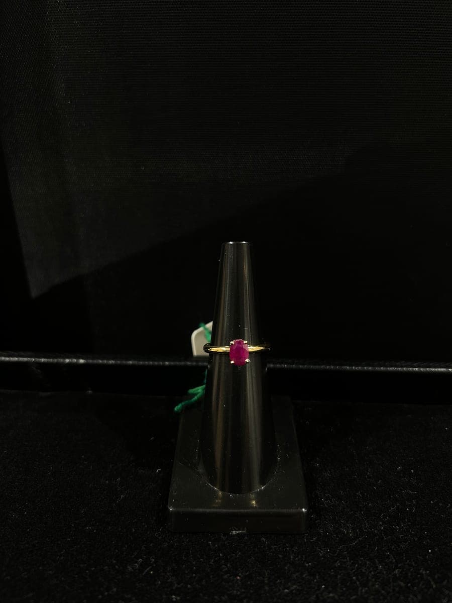 Yellow Gold Ruby Ring
