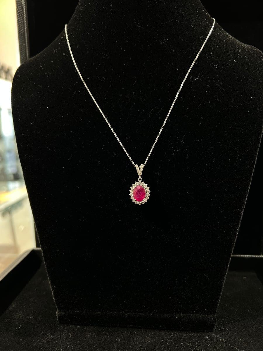 White Gold Diamond Pendant