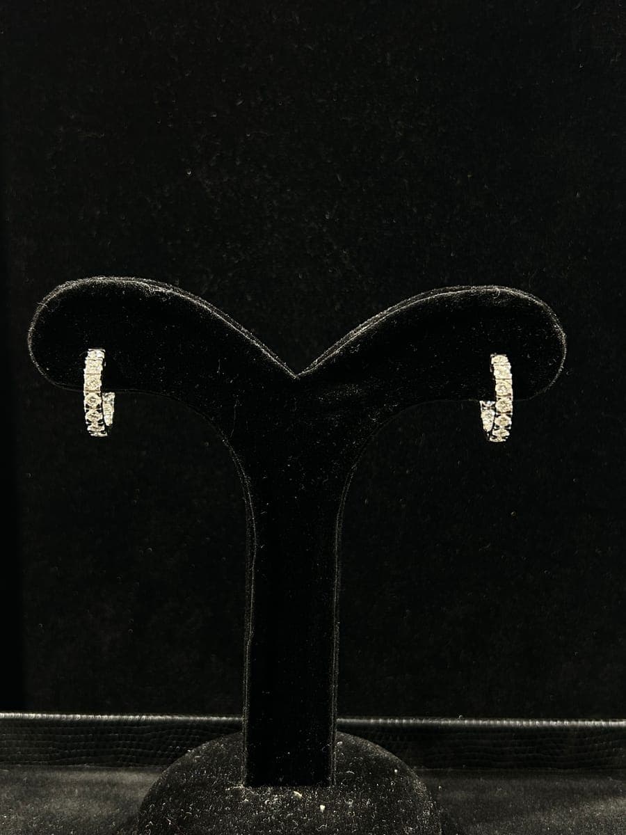 White Gold Diamond Earrings