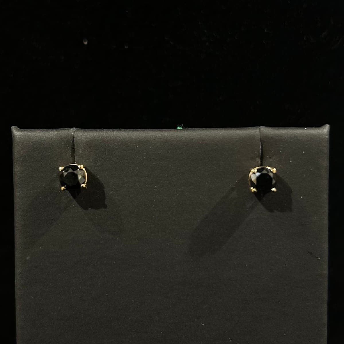 Yellow Gold Diamond Earrings