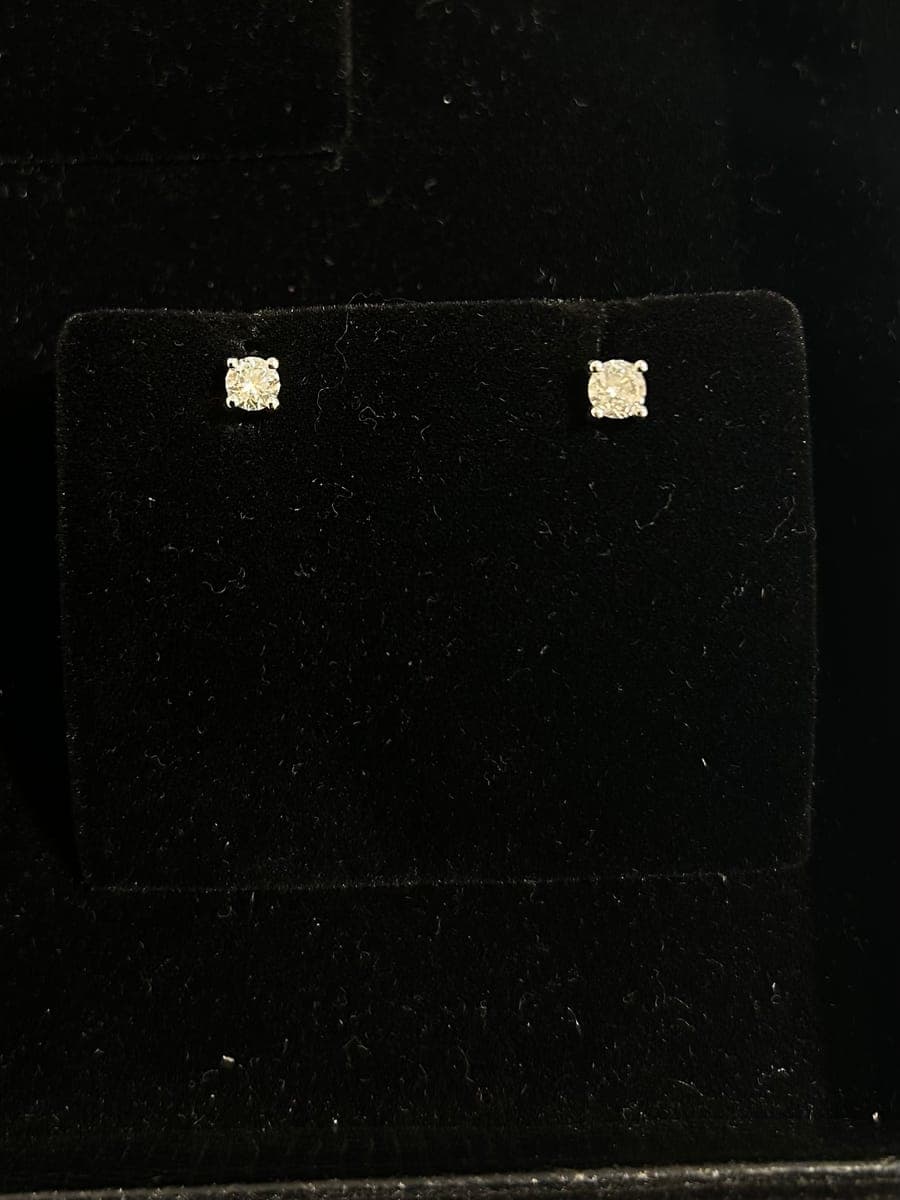 White Gold Diamond Earrings