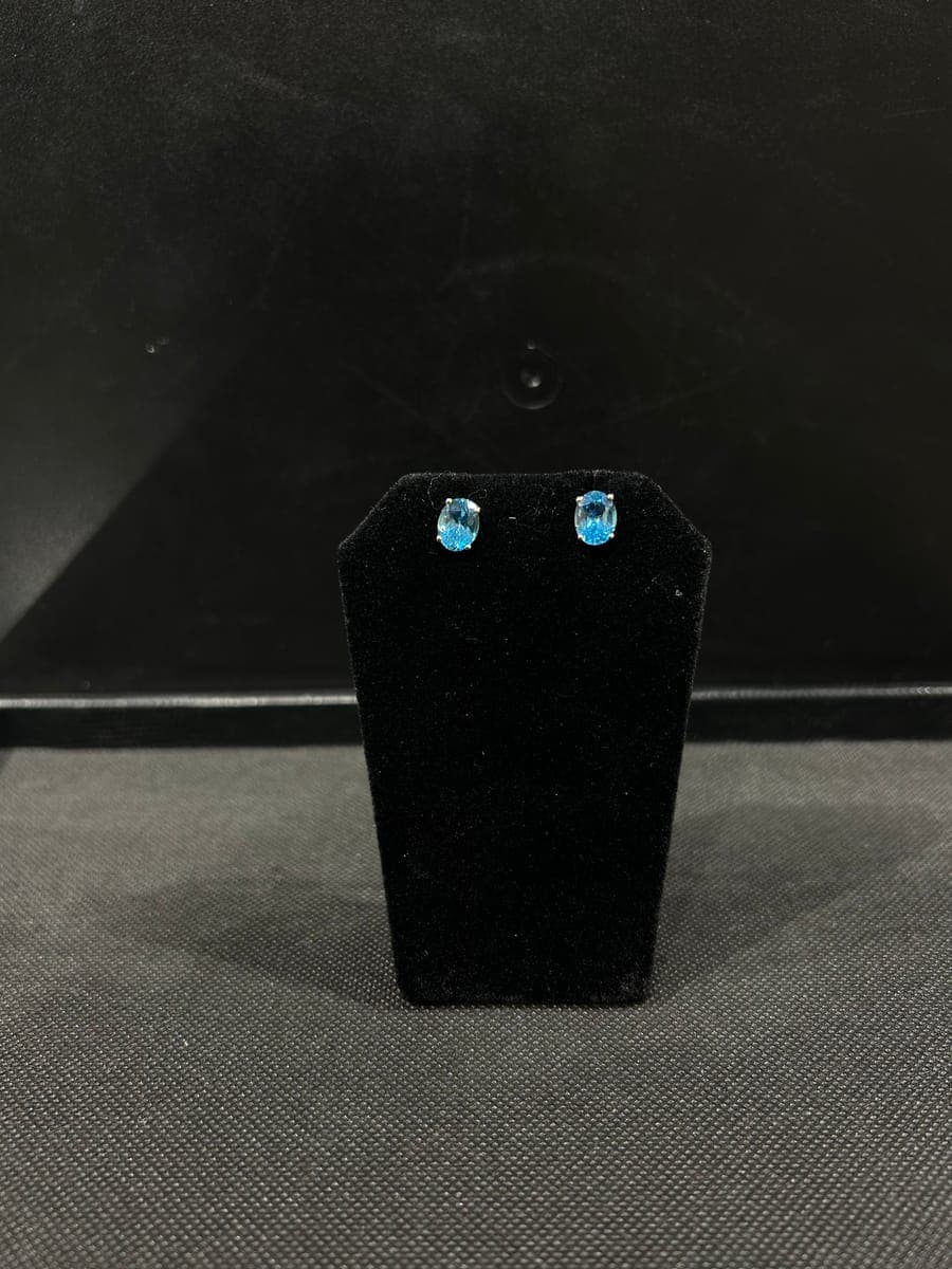 Yellow Gold Topaz Earrings
