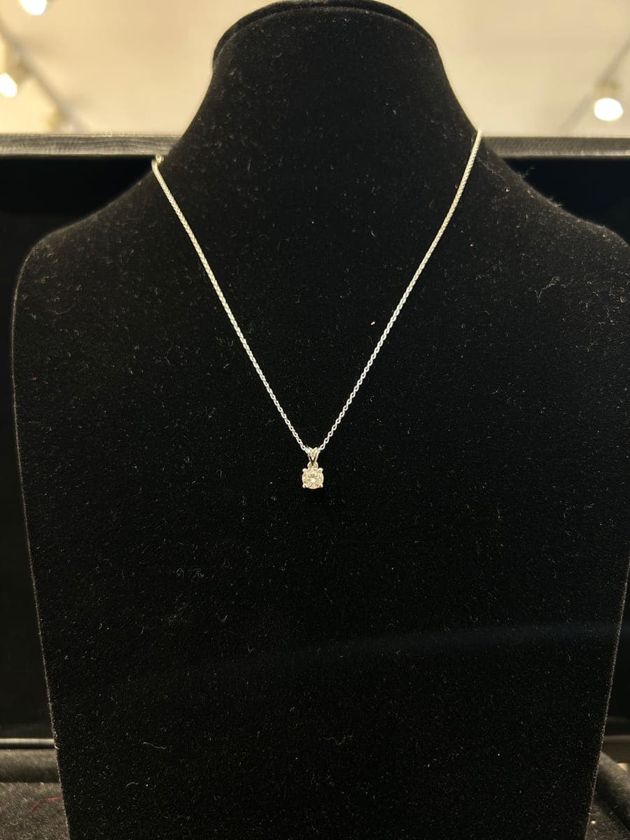 White Gold Diamond Pendant