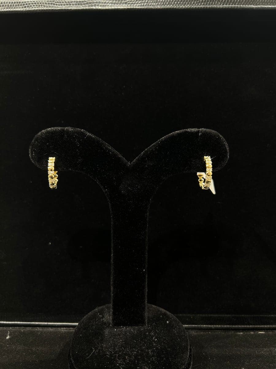 Yellow Gold Diamond Earrings