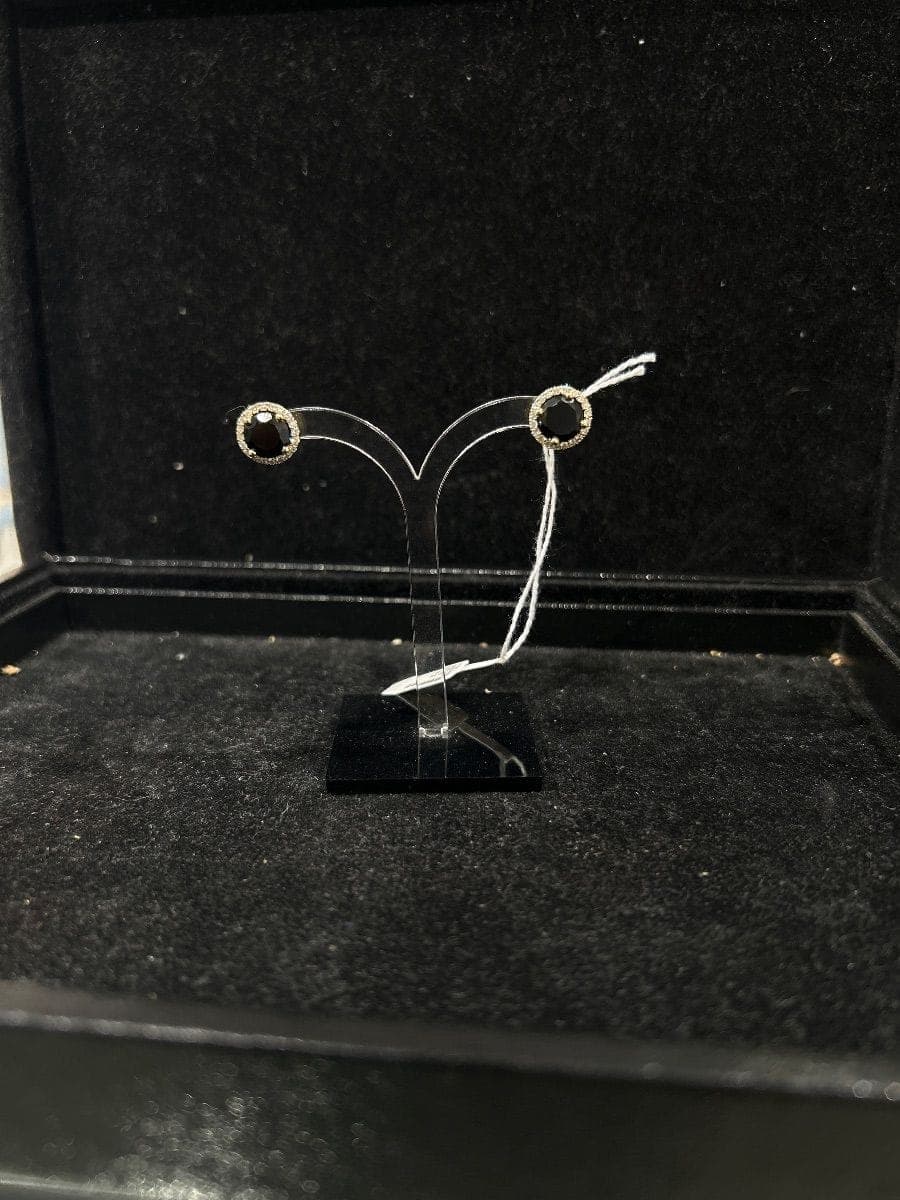 Yellow Gold Diamond Earrings