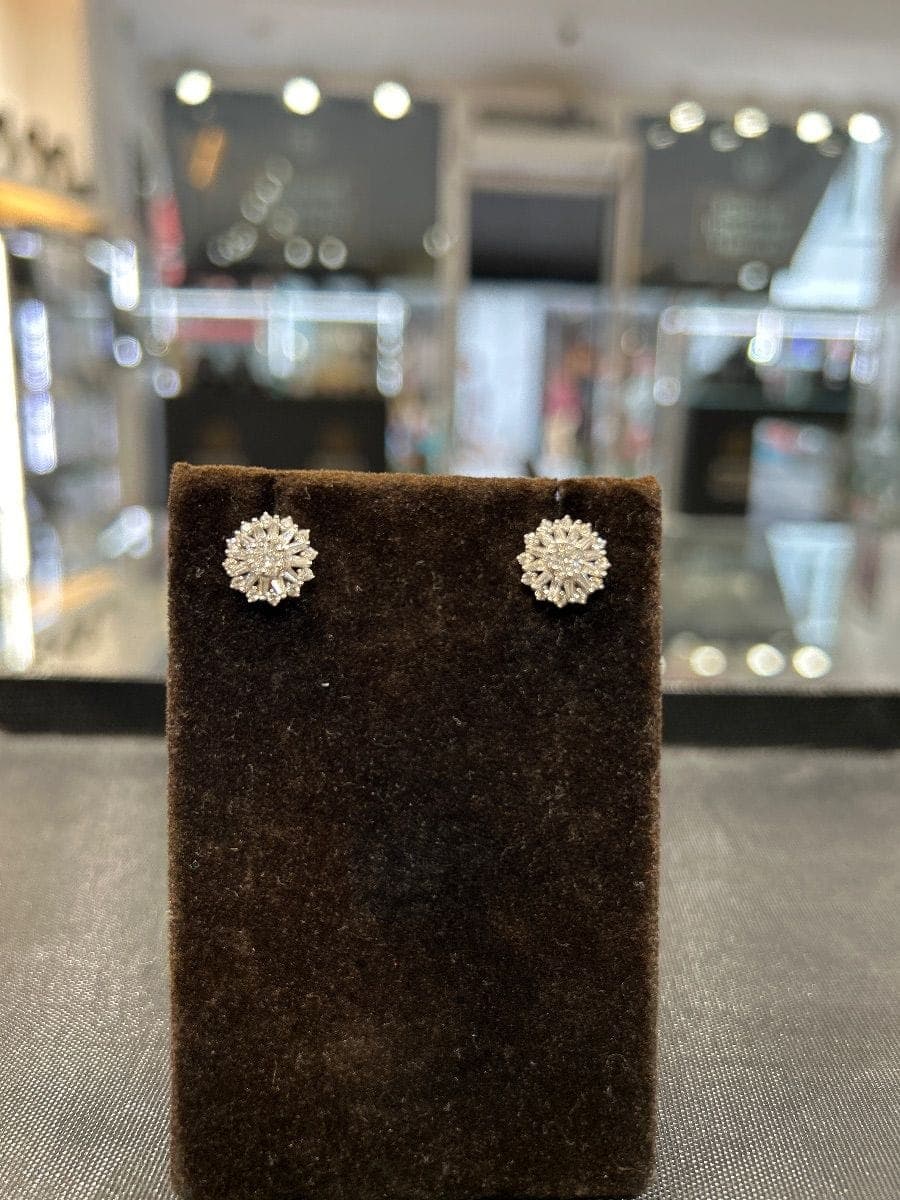 White Gold Diamond Earrings