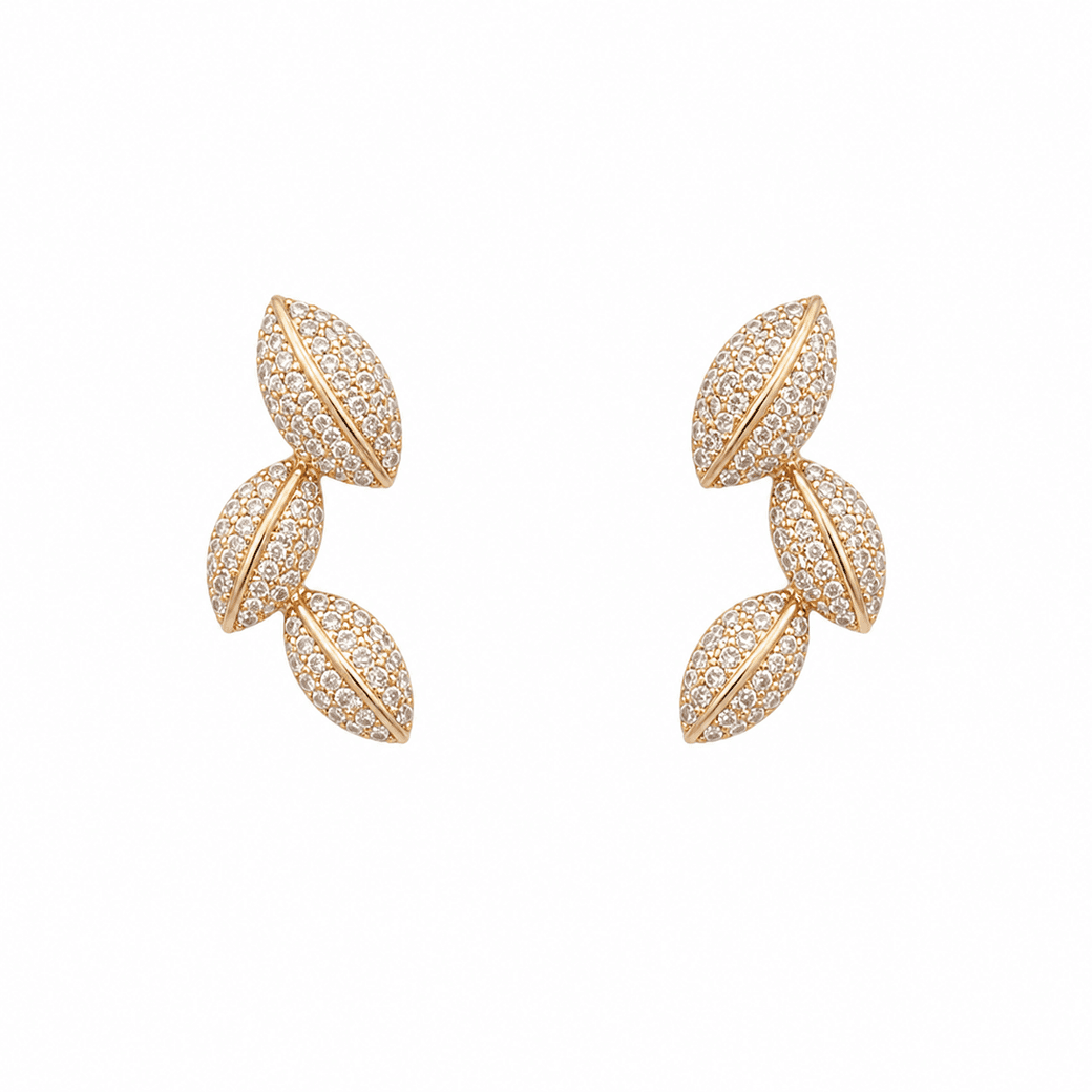 Rose Gold Diamond Earrings