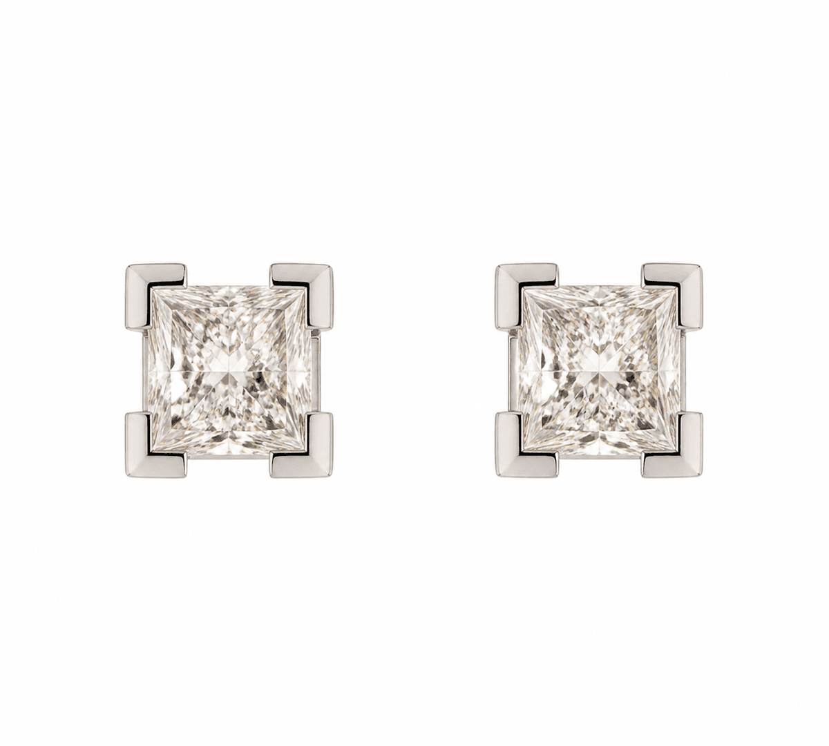 White Gold Diamond Earrings
