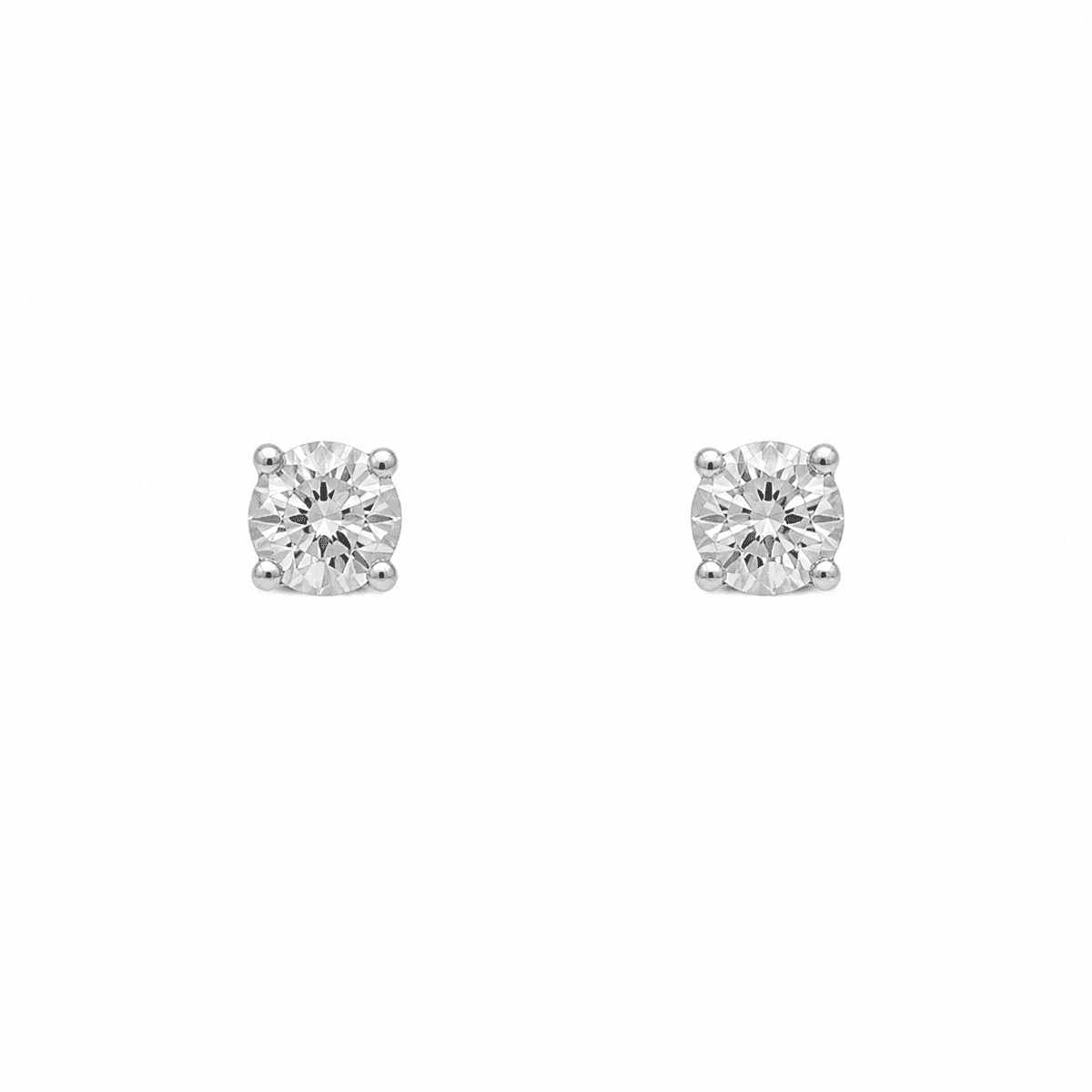White Gold Diamond Earrings