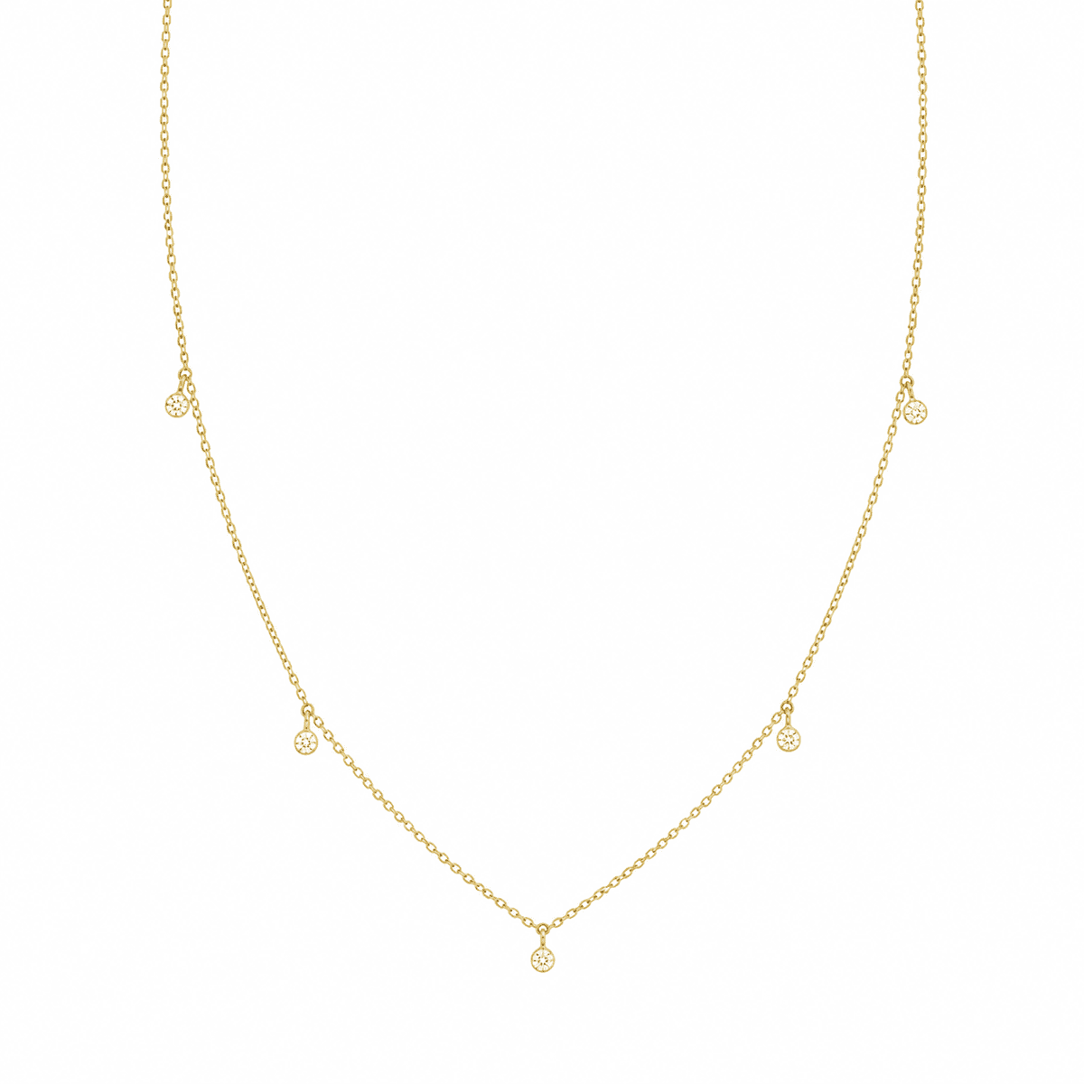 Yellow Gold Diamond Necklace