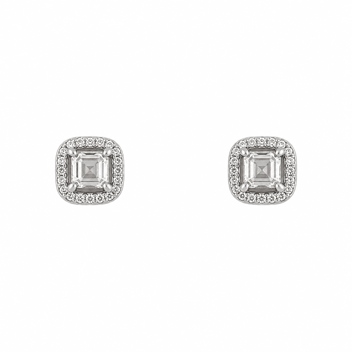 White Gold Diamond Earrings