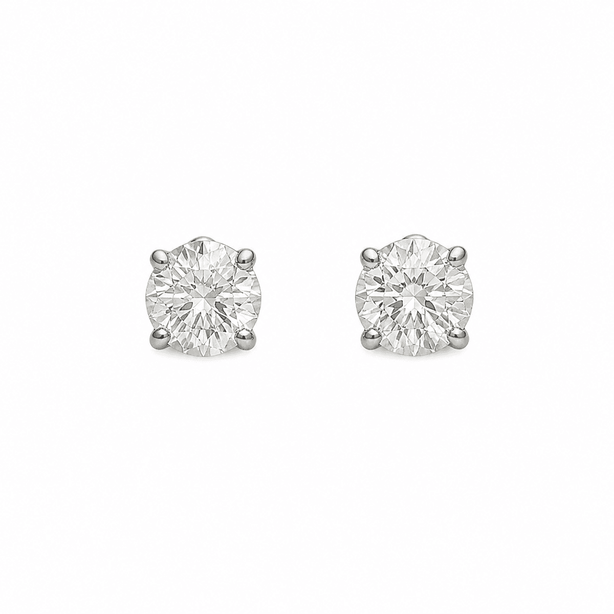 White Gold Diamond Earrings